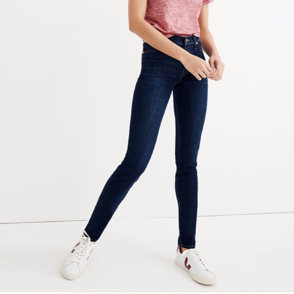 Madewell 9” high rise skinny jeans